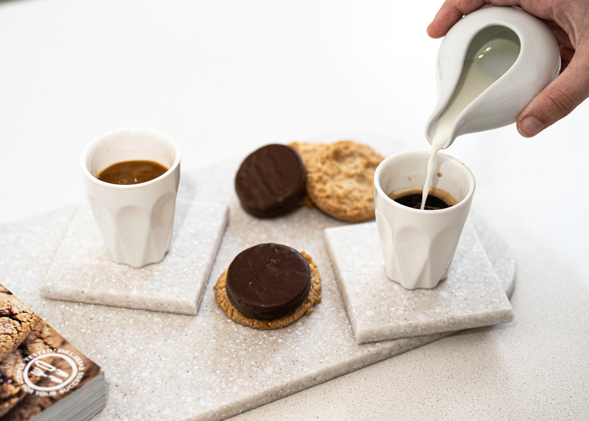 Corian Bread Board and Coaster set